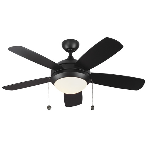 Discus Classic 44 Matte Black LED Fan by Generation Light Fans