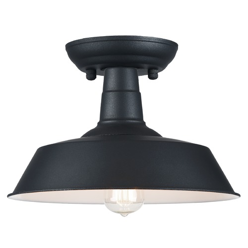 Scacchi Dark Grey Semi-Flush Mount by Matteo Lighting