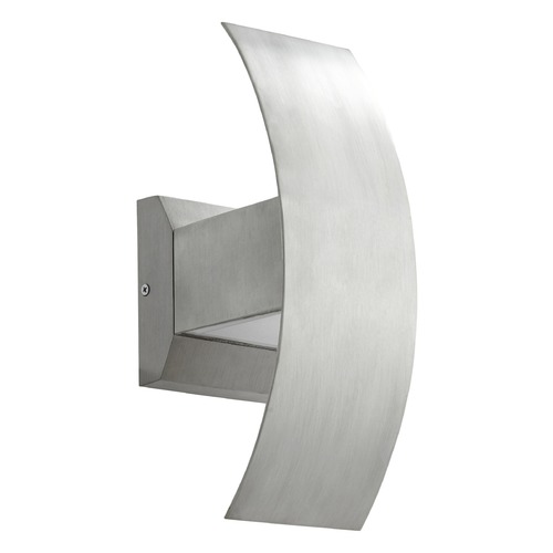 Quorum Lighting Curvo Brushed Aluminum LED Outdoor Wall Light by Quorum Lighting 9720-16