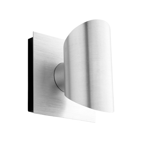 Caliber Wet LED Wall Lantern in Brushed Aluminum by Oxygen Lighting