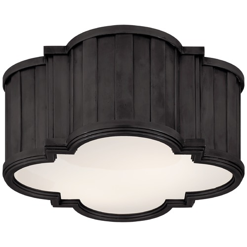 Visual Comfort Signature Collection Thomas OBrien Tilden Flush Mount in Bronze by Visual Comfort Signature TOB4130BZWG