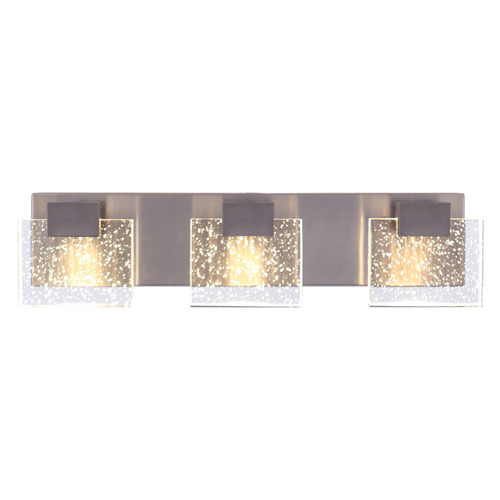 Alamere Brushed Polished Nickel LED Bathroom Light by Craftmade Lighting