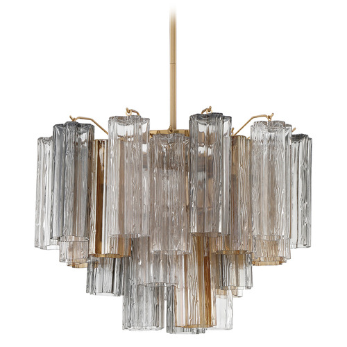 Crystorama Lighting Crystorama Lighting Addis Aged Brass Mini-Chandelier ADD-306-AG-AU