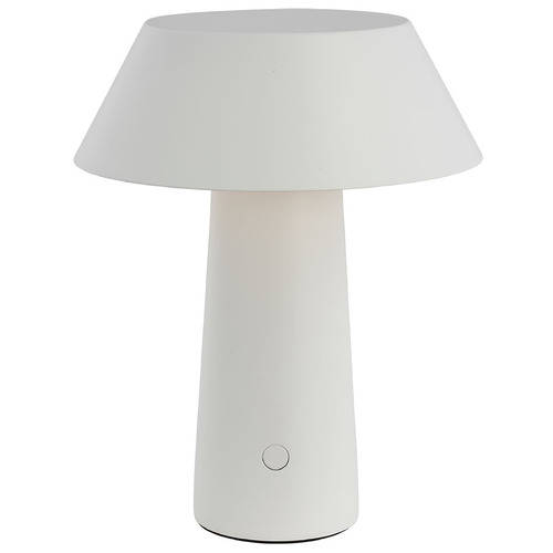 Sesa Rechargeable LED Table Lamp in White by Visual Comfort Modern