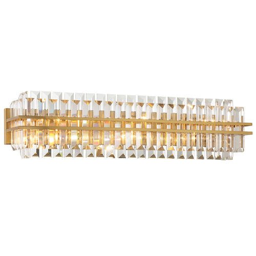 Crystorama Lighting Hayes Aged Brass Bathroom Light