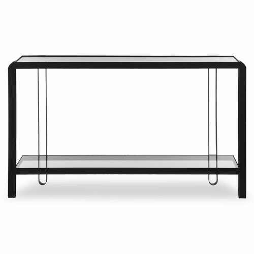 Uttermost Lighting Shadow Console Table in Satin Black by Uttermost Lighting 24233