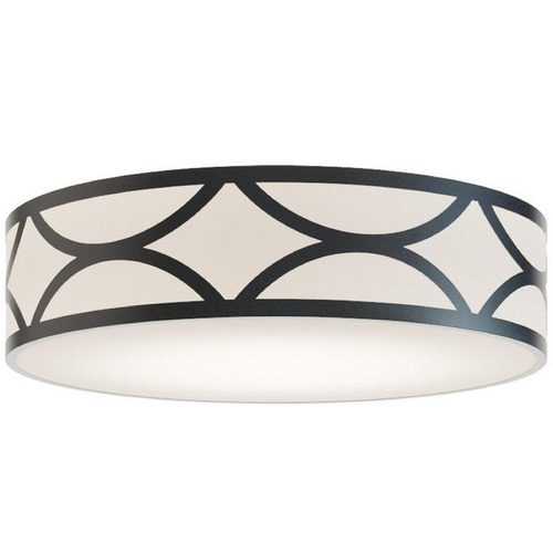 AFX Lighting Afx Lighting Lake Black LED Flushmount Light LAKF24LAJUDBK-BB