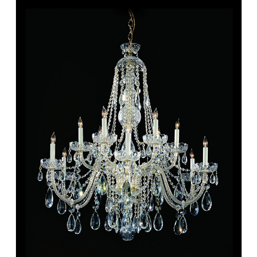 Traditional Crystal Chandelier in Polished Chrome by Crystorama Lighting