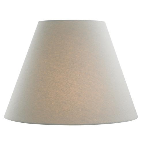Grey Linen Empire Fabric Lamp Shade with Spider Assembly