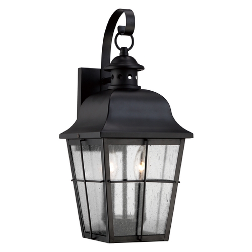 Quoizel Lighting Millhouse Outdoor Wall Light in Black by Quoizel Lighting MHE8409K