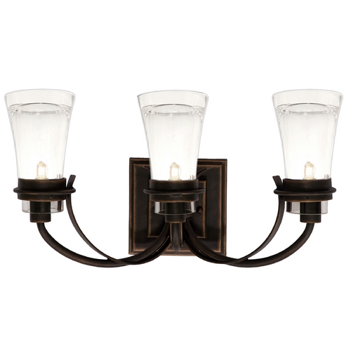 Dover Antique Copper Bathroom Light by Kalco Lighting