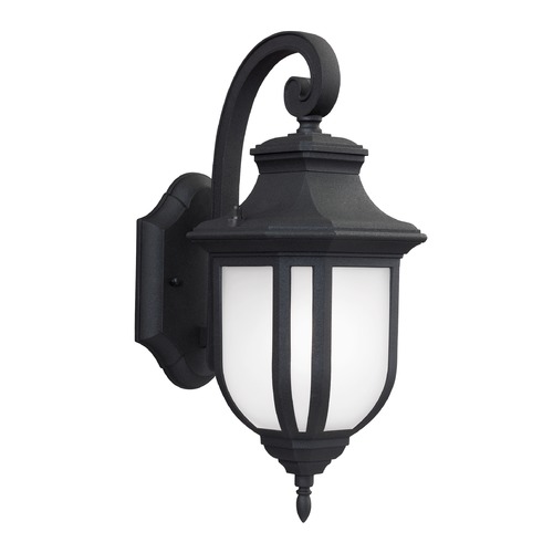 Childress 14.63-Inch Outdoor Wall Light in Black by Generation Lighting