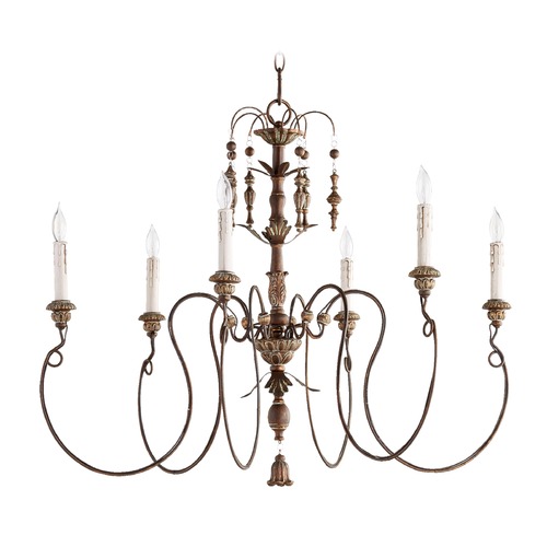 Salento Vintage Copper Chandelier by Quorum Lighting