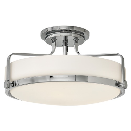 Hinkley Harper 18-Inch Chrome Semi-Flush Mount by Hinkley Lighting 3643CM