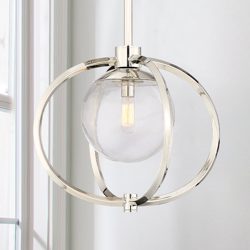 Piltz 14.50-Inch Pendant in Polished Nickel by Craftmade Lighting