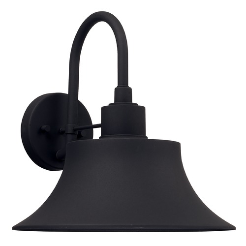 Brock 13-Inch Outdoor Wall Light in Black by Capital Lighting