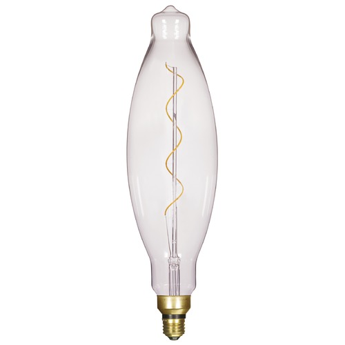 Satco Lighting 4W BT38 LED Vintage Style Clear Medium Base 2150K 120V Dimmable by Satco Lighting S22431