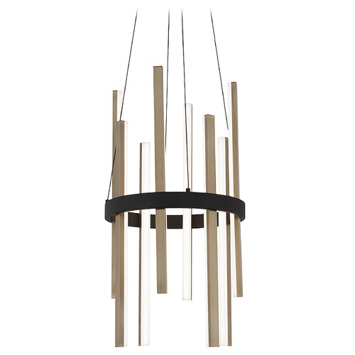 Harmonix Black & Aged Brass LED Pendant by Modern Forms