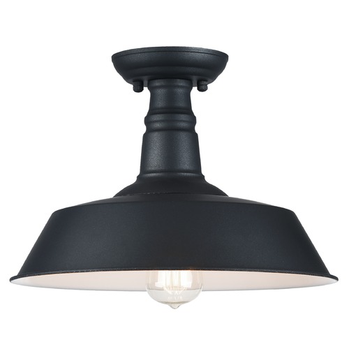 Scacchi Dark Grey Semi-Flush Mount by Matteo Lighting
