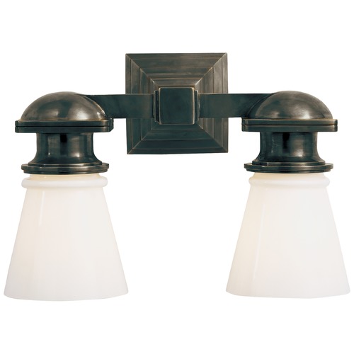 E.F. Chapman New York Subway 2-Light Sconce in Bronze by Visual Comfort Signature
