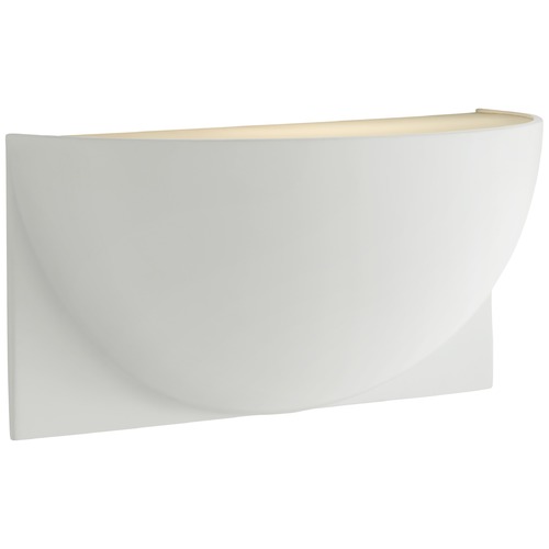 Visual Comfort Signature Collection Peter Bristol Quarter Sphere Up Light in White by Visual Comfort Signature PB2070WHTFG