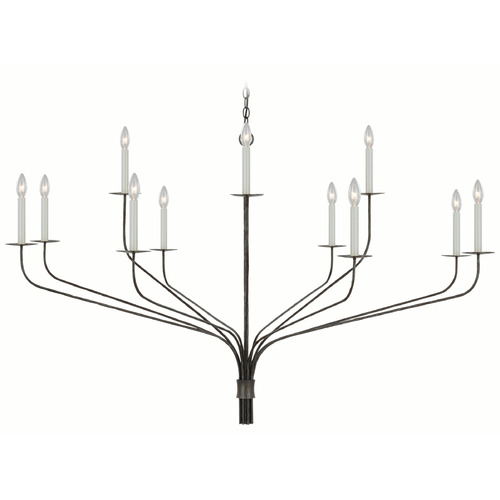 Visual Comfort Signature Collection Ian K. Fowler Belfair Chandelier in Iron by Visual Comfort Signature IKF5753AI