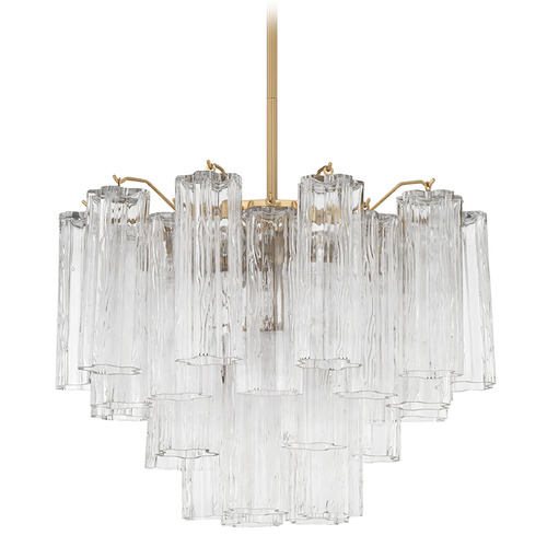 Crystorama Lighting Crystorama Lighting Addis Aged Brass Mini-Chandelier ADD-306-AG-CL