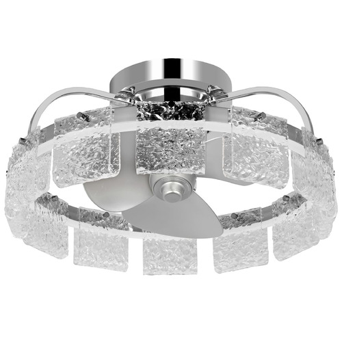 Progress Lighting Fanin Polished Chrome LED Ceiling Fan with Light