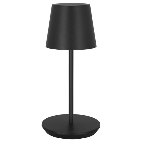 Nevis Rechargeable LED Accent Lamp in Black by VC Modern