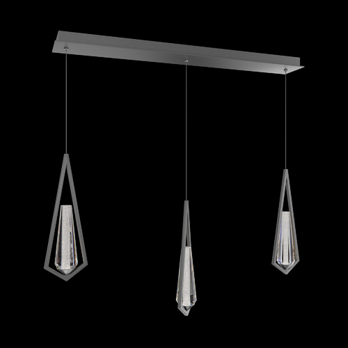 Devotion 40-In LED 3-Light Pendant in Satin Nickel by Schonbek Beyond