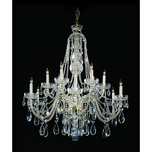 Traditional Crystal Chandelier in Polished Chrome by Crystorama Lighting