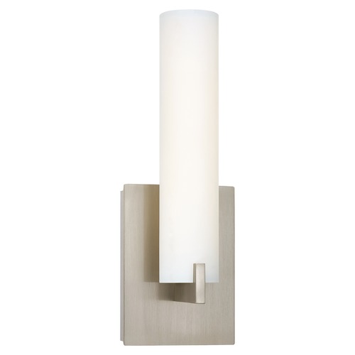 Tube Wall Sconce in Brushed Nickel by George Kovacs