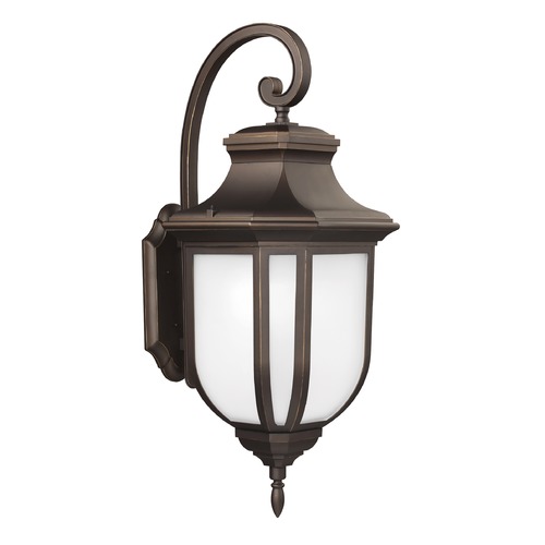 Childress 14.63-Inch Outdoor Wall Light in Bronze by Generation Lighting