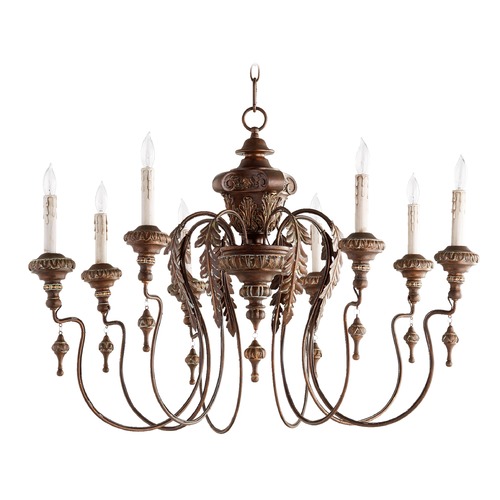 Salento Vintage Copper Chandelier by Quorum Lighting