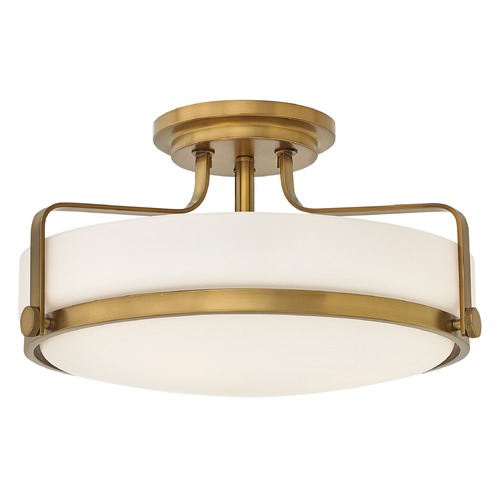 Hinkley Harper 18-Inch Heritage Brass Semi-Flush Mount by Hinkley Lighting 3643HB