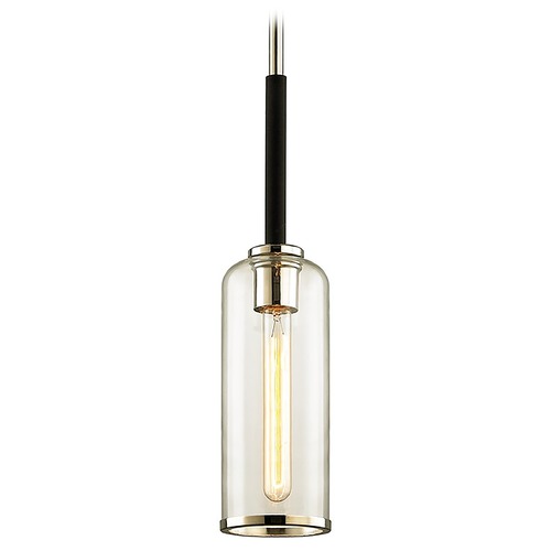 Aeon 20-Inch High Carbide Black with Polished Nickel Mini Pendant by Troy Lighting