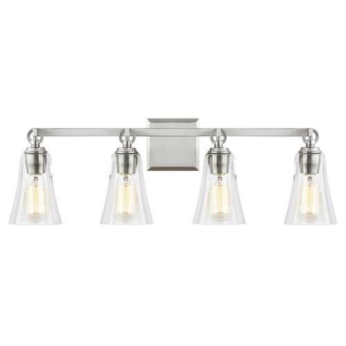 Monterro Satin Nickel Bathroom Light by Visual Comfort Studio