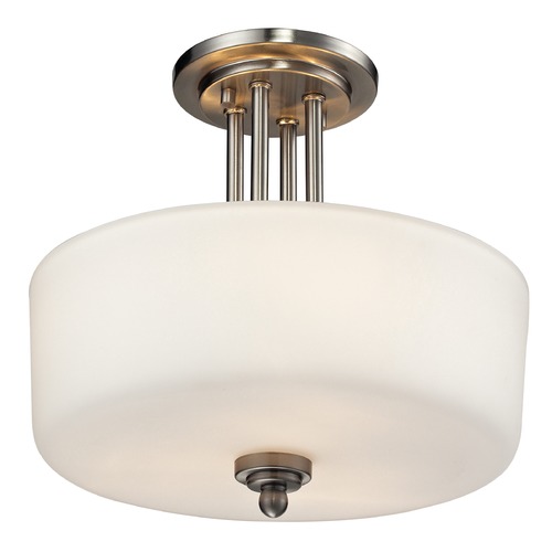Cardinal Brushed Nickel Semi-Flush Mount by Z-Lite