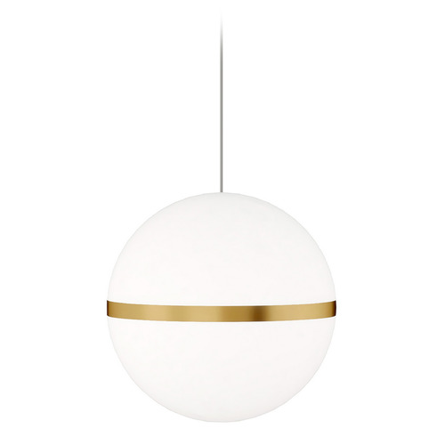 Visual Comfort Modern Collection Mini Hanea Monopoint Pendant in Brass by Visual Comfort Modern 700MPHNENB