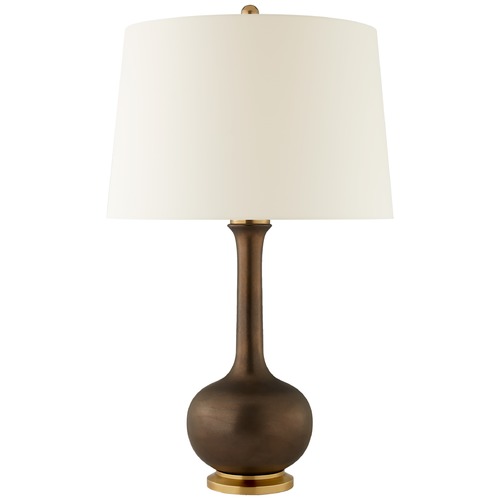 Visual Comfort Signature Collection Christopher Spitzmiller Coy Lamp in Matte Bronze by Visual Comfort Signature CS3611MBZPL