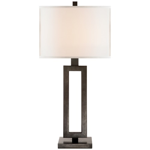 Suzanne Kasler Modern Tall Table Lamp in Aged Iron by Visual Comfort Signature