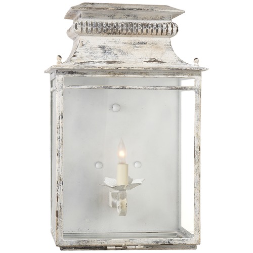 Visual Comfort Signature Collection Suzanne Kasler Flea Market Lantern in Old White by Visual Comfort Signature SK2301OW
