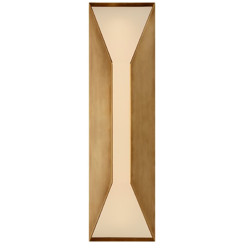Visual Comfort Signature Collection Kelly Wearstler Stretto Sconce in Antique Brass by Visual Comfort Signature KW2721ABFG