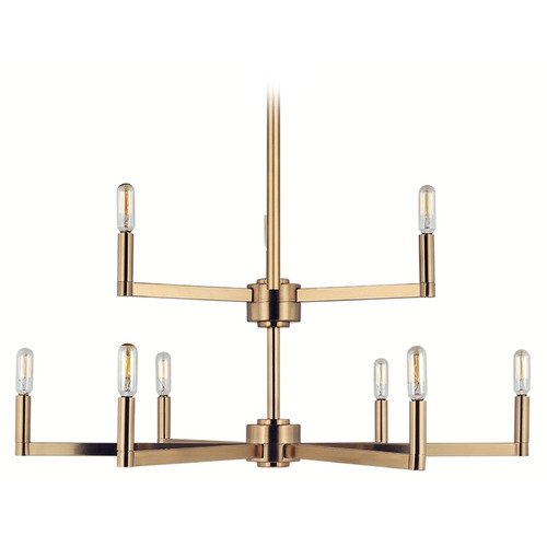 Visual Comfort Studio Collection Visual Comfort Studio Collection Fullton Satin Brass Chandelier 3164209-848