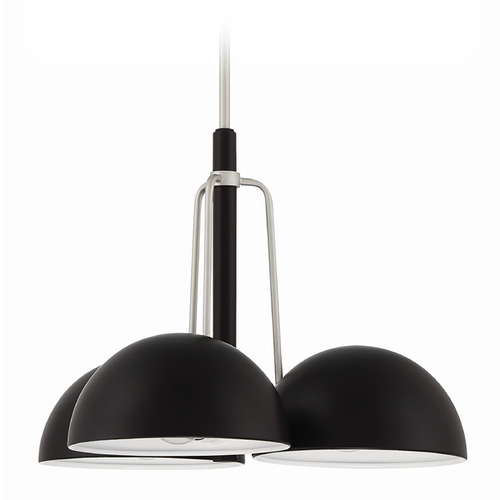 Kahn Midnight & Satin Aluminum Outdoor Chandelier by Craftmade Lighting