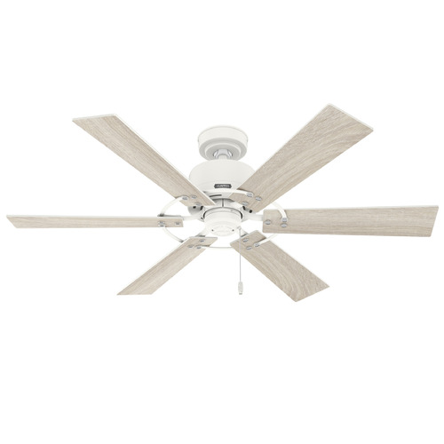 Hunter Fan Company Gilrock Matte White Ceiling Fan Without Light