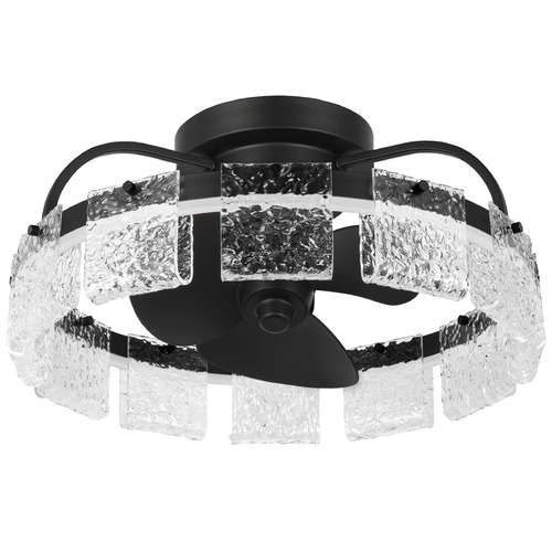 Progress Lighting Fanin Matte Black LED Ceiling Fan with Light