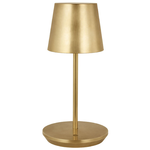 Nevis Rechargeable LED Accent Lamp in Brass by VC Modern