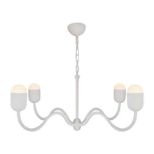Alora Lighting Effie Antique White Chandelier