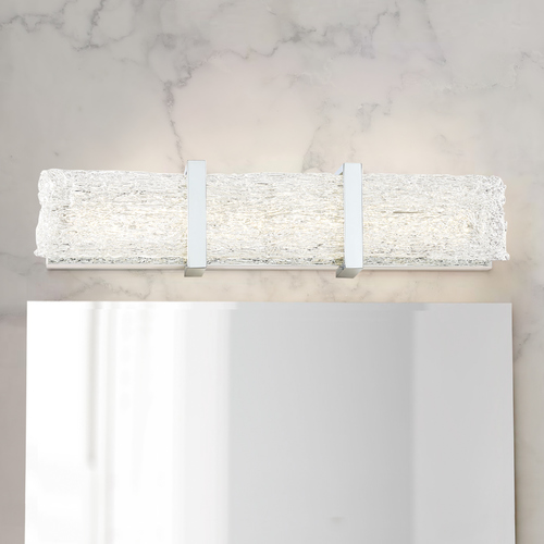 Forest Ice II LED Bathroom Light in Chrome by George Kovacs